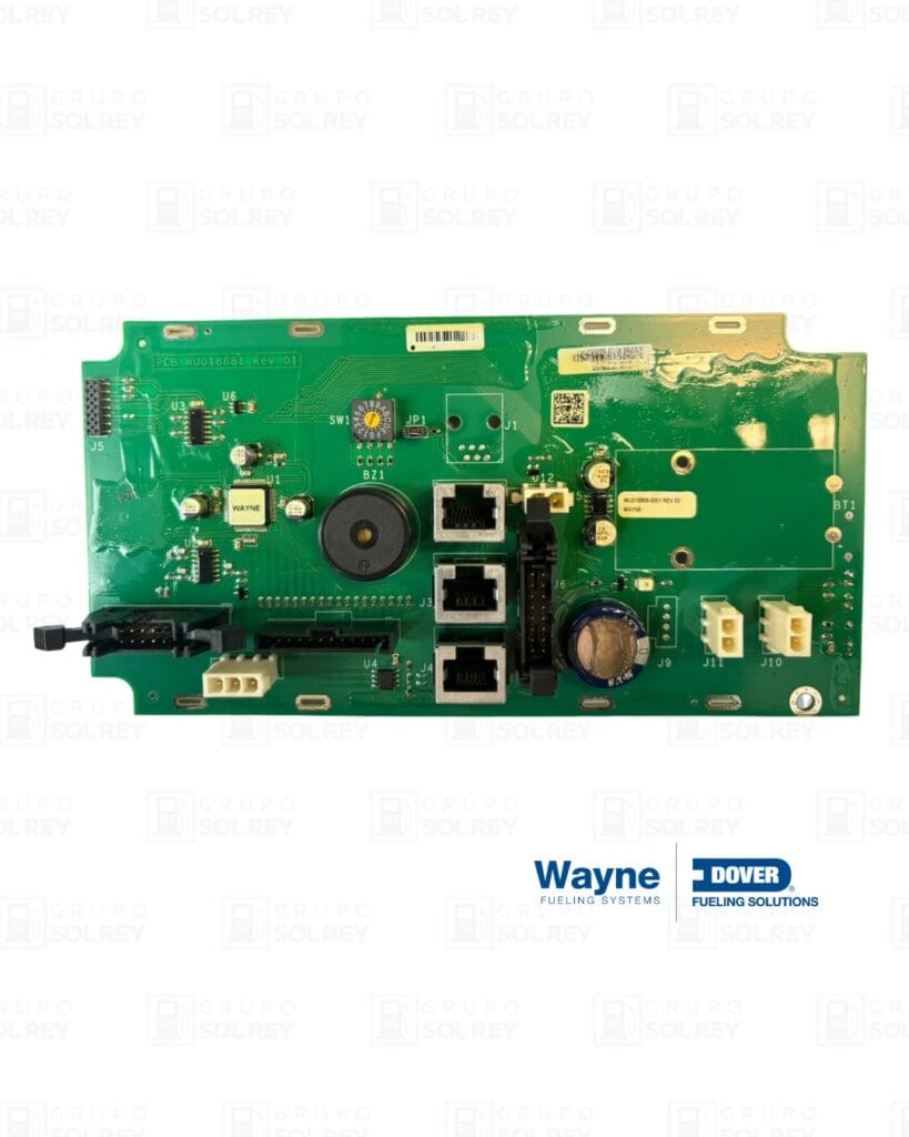 Tarjeta para el display de venta/litro (GASOLINA) pila WU018858-0001